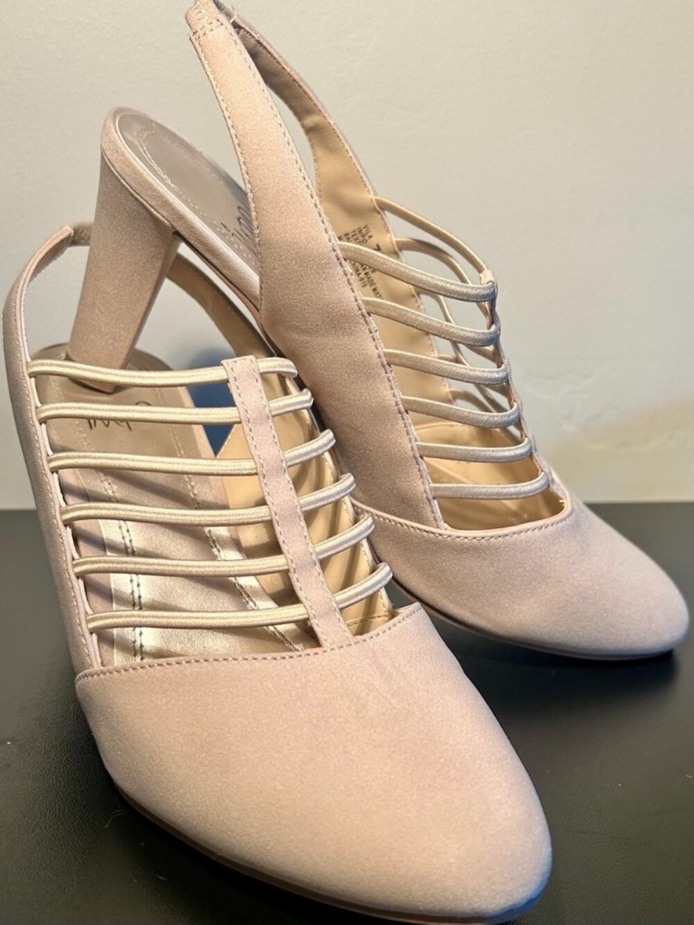 Vila Impo Nude Strappy Heels, Size 7.5, Great Condition